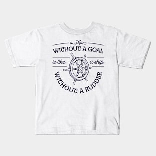 A man without a goal Kids T-Shirt